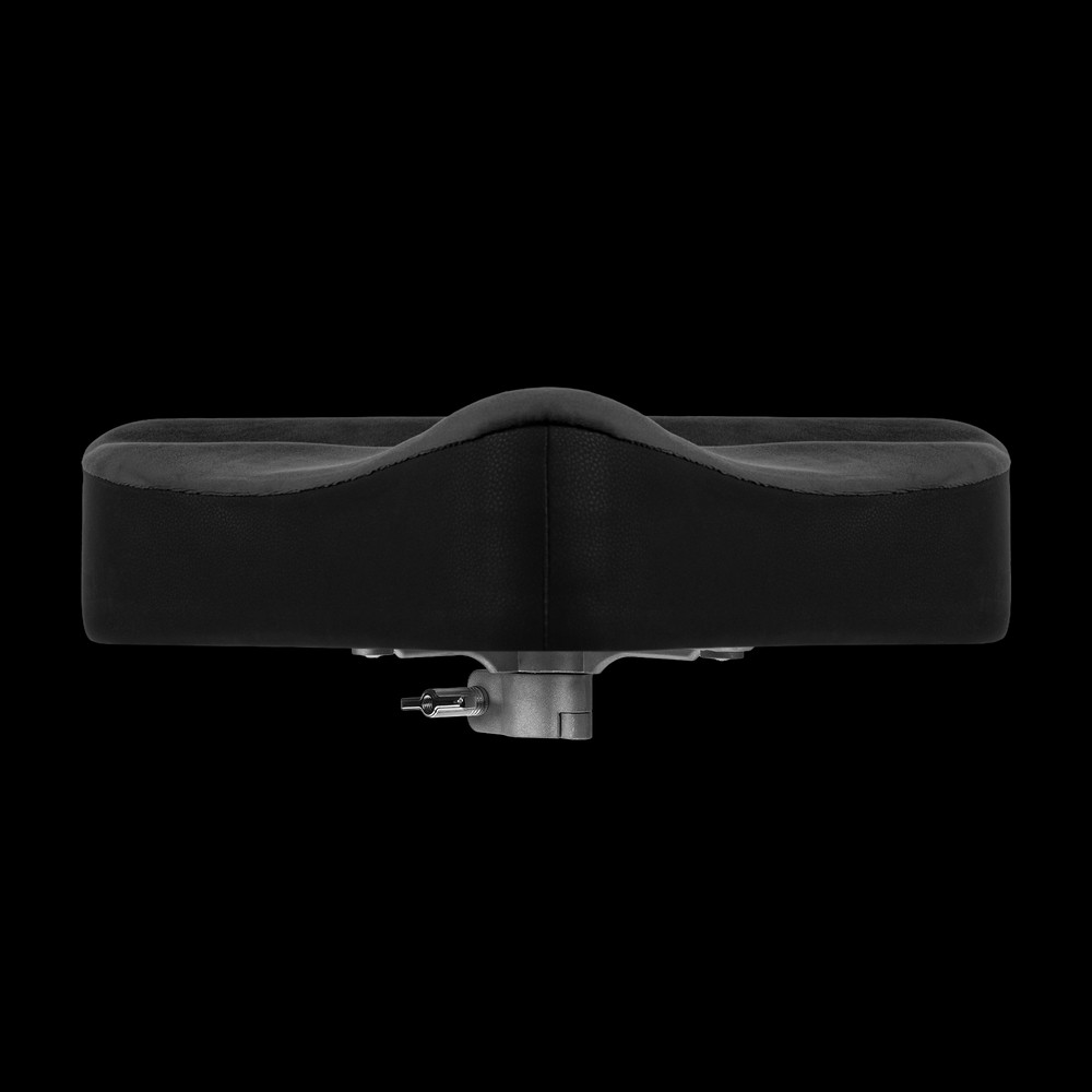 Gator Spindle Drum Throne with Saddle Seat, Black