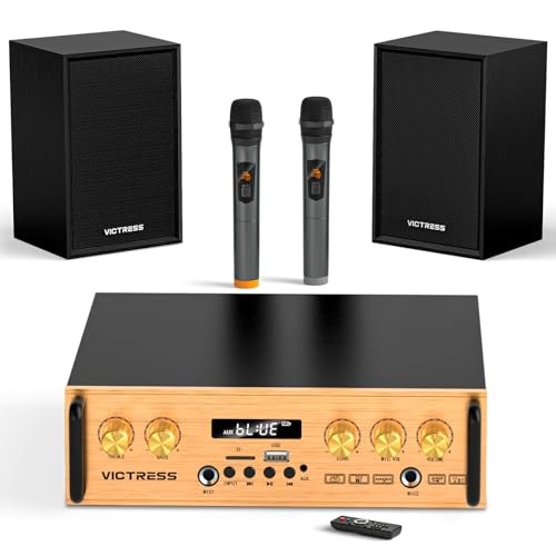 Bluetooth Audio Amplifier - UHF Wireless Microphone - 2.1 Channel - Bluetooth