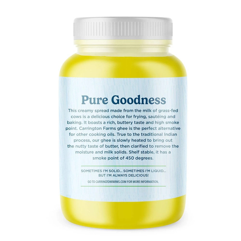 3 Pack - Carrington Farms Ghee, 54 oz.