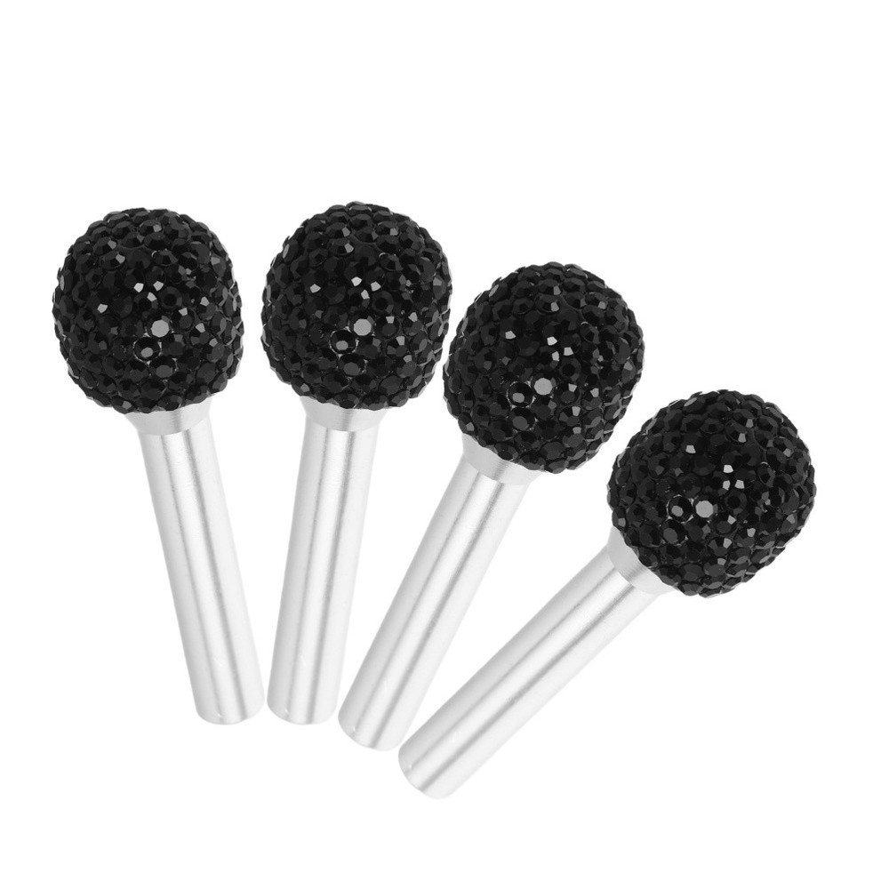 4 Pcs -encrusted Door Handle Car Lock Knobs Pull Pin Automobile Covers