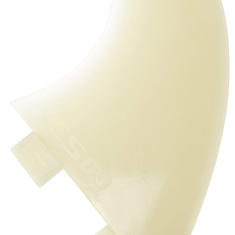 FCS M3 Natural Glass Flex Tri-Fin Set S