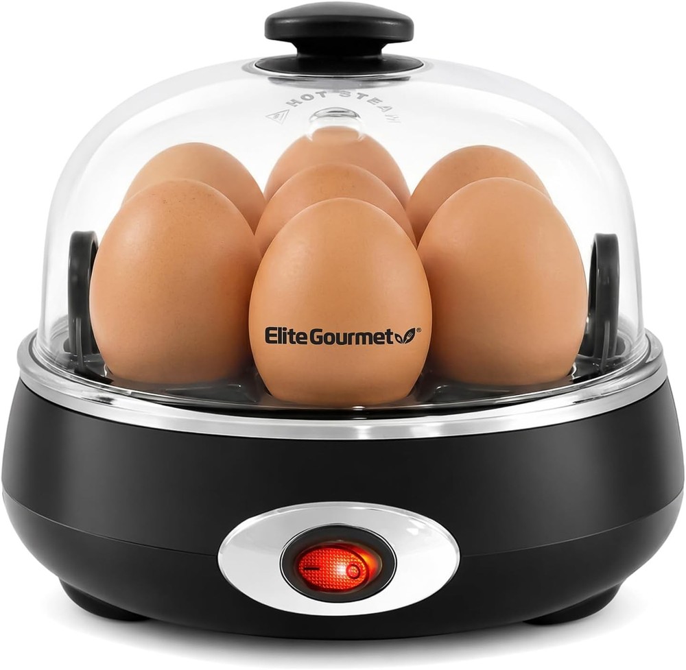 EGC007CHC# Rapid Egg Cooker, 7 Easy-To-Peel, Hard, Medium,