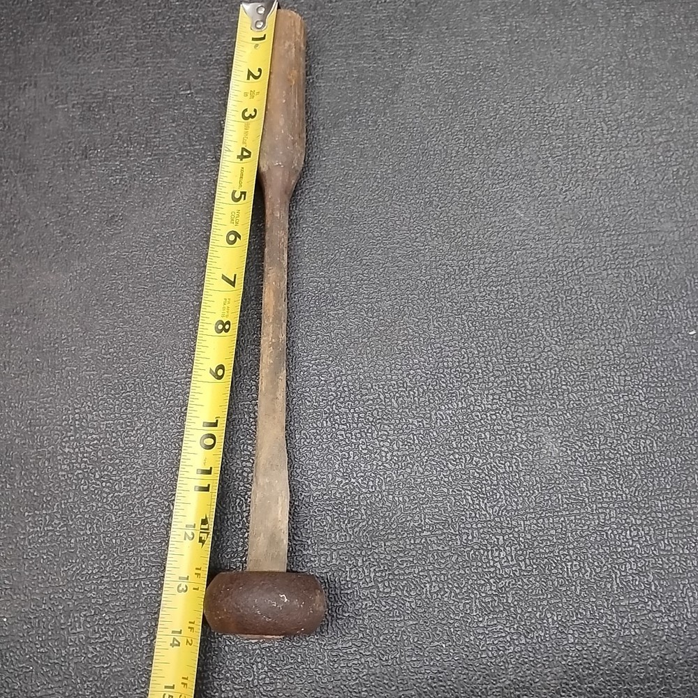 Antique Macadamizing Knapping Napping Rock Stone Dressing Hammer