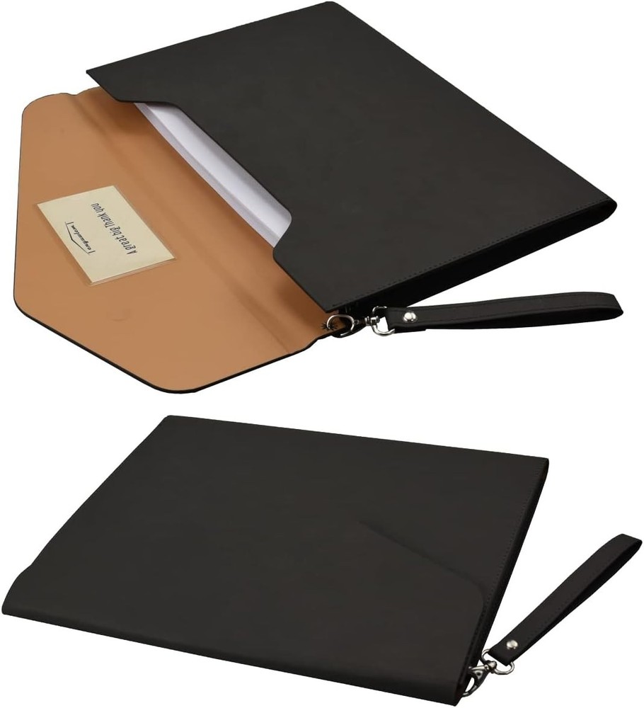 Large Capacity PU Leather Envelope Case for A4 Files - Perfect for Professionals