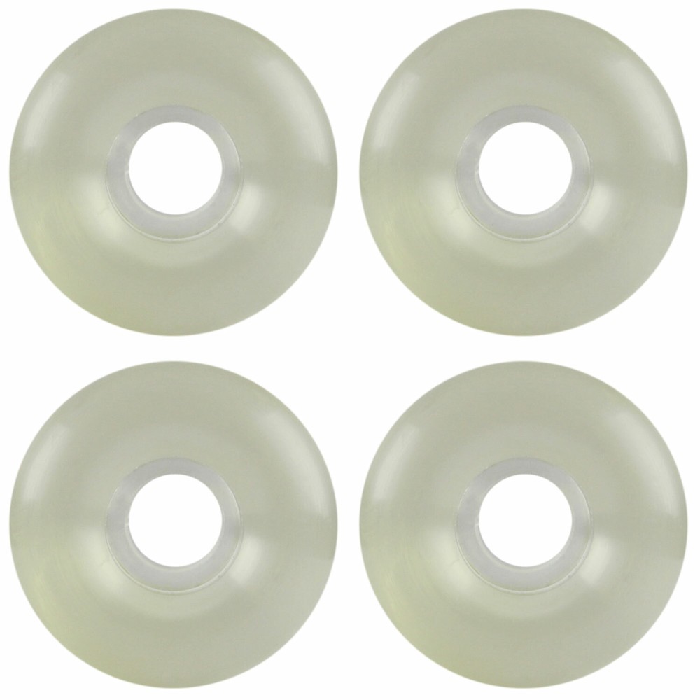 52mm CLEAR Gel Skateboard Wheels Dura Rollers