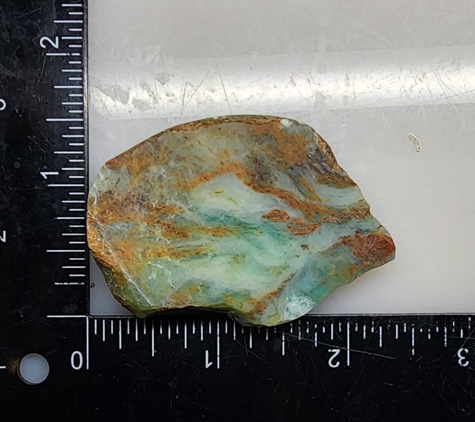 154ct AAA Peruvian Blue Opal Lapidary Rough with Dendrites - GEMMY ROUGH
