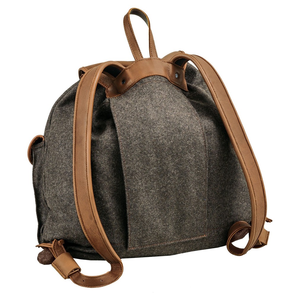 Akah Backpack "Loden De Luxe" With Elk Leather
