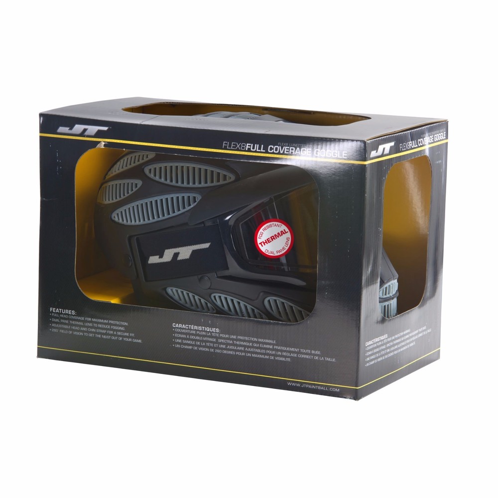 Jt Spectra Flex 8 Thermal Full Coverage Google - Grey / Black - Paintball