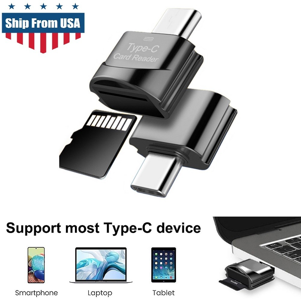 Type C Micro SD Card Reader USB C to Micro SD SDHC SDXC OTG Memory Reader USA