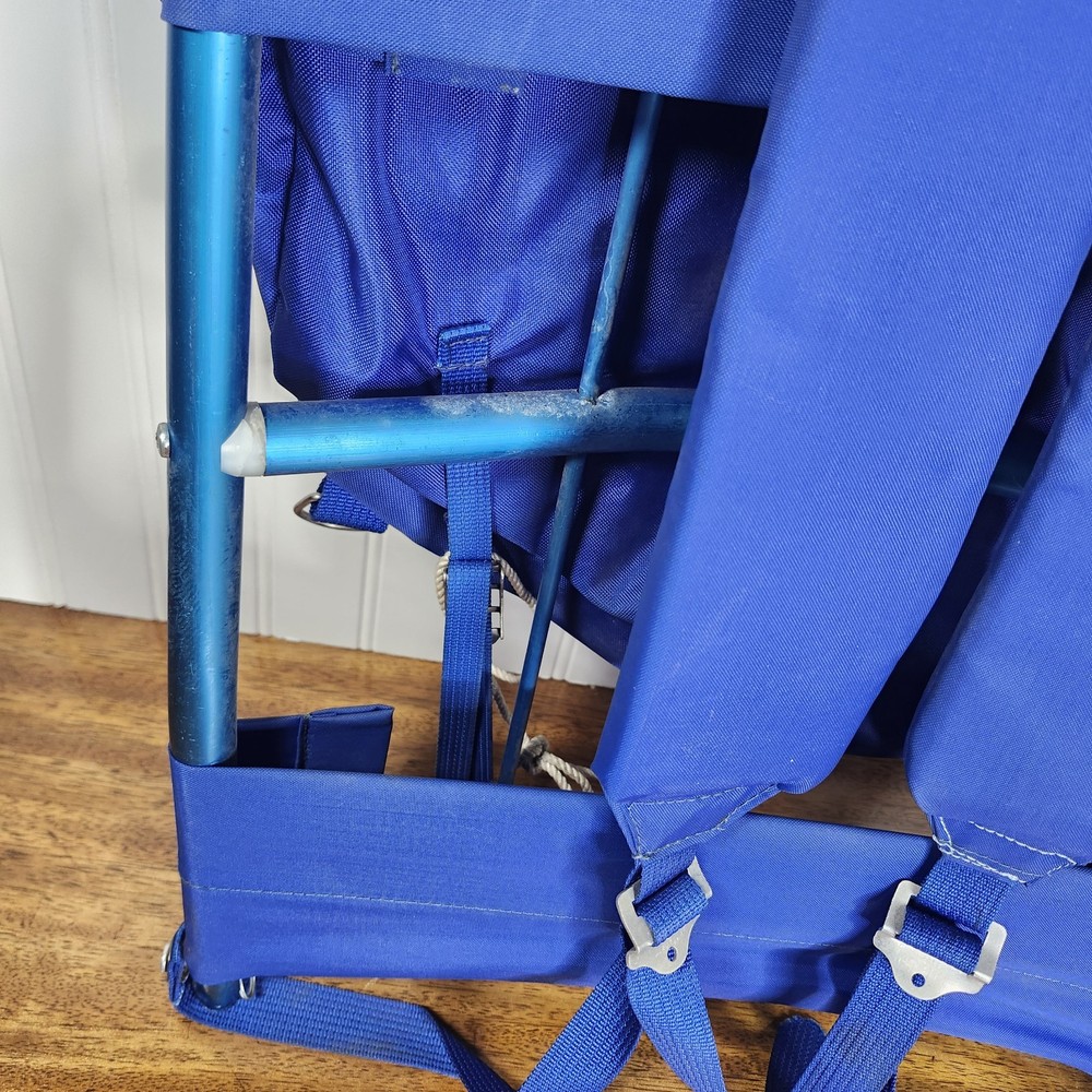 Vintage 1970ish RED, WHITE & BLUE EXTERNAL FRAME BACKPACK