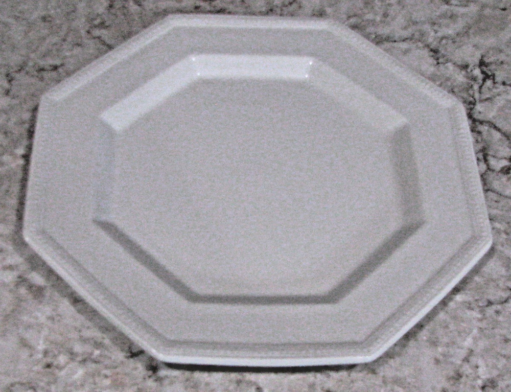 Johnson Brothers, Heritage White, Salad Plates, Octangular 7.5", Made in England