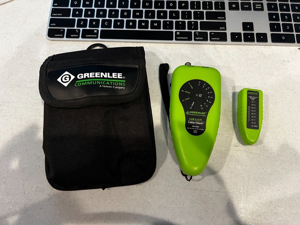 GREENLEE LAN AND COAX CABLE-CHECK TOOL W/POUCH