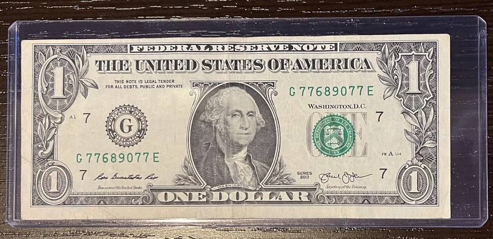 $1 One Dollar Bill Error ✨Misaligned ✨Misprint ✨Miscut✨ Offset ✨Bookends✨✨✨