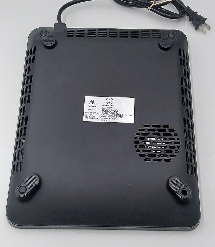 Kitchen HQ 1500 Watt Induction Burner, Black