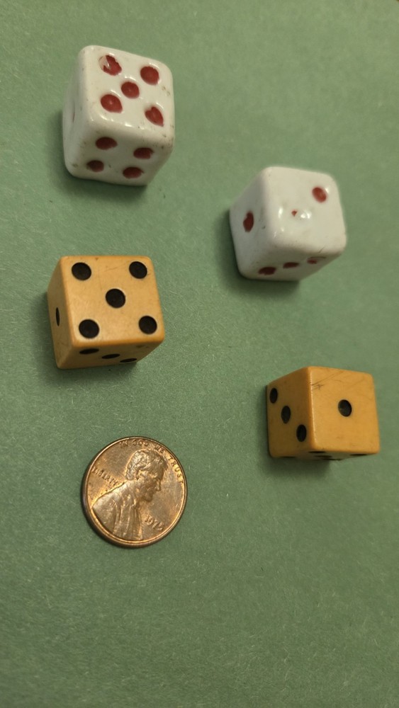 Antique Dice Two Pair