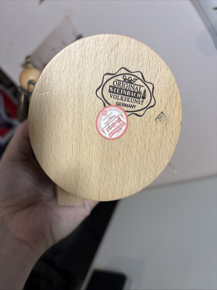 Steinbach Chubby St Patrick Nutcracker 12" Tall MISSING CLOVER VGUC