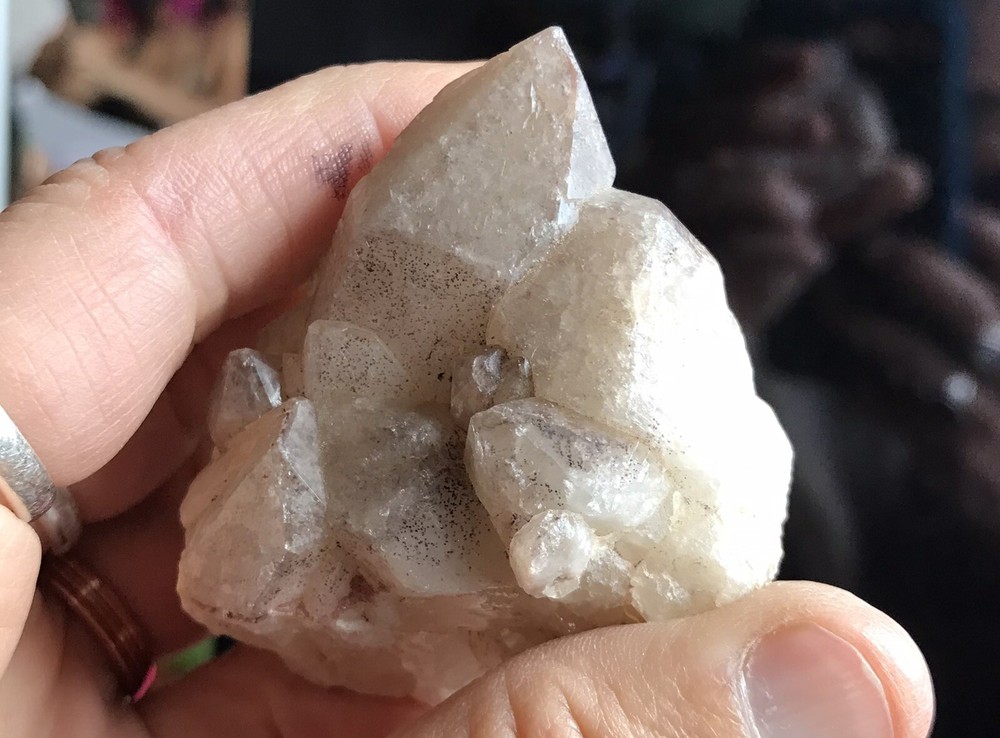 Colorado polka dot quartz crystal