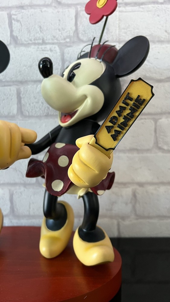 Mickey & Minnie Retro Ticket Statue - Replacement Tickets for hands