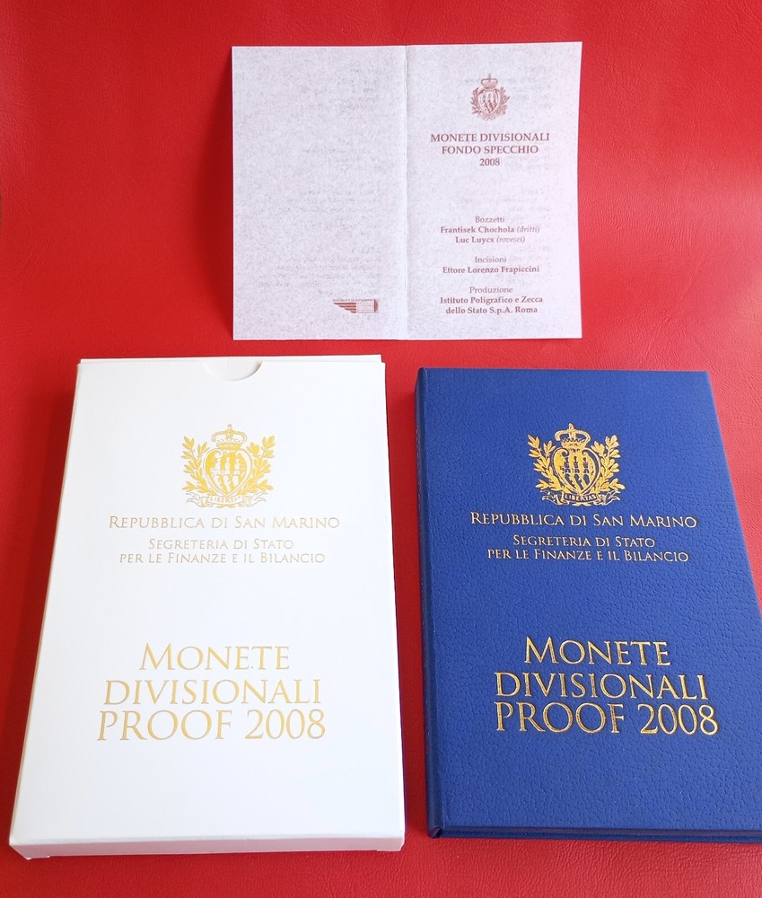 KMS San Marino 2008 PP / Uncirculated / OVP In Case!!!