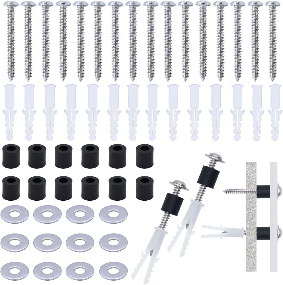 200 Pieces Pegboard Mounting Kit Wall Peg Boards Installation Accessories Pegboa