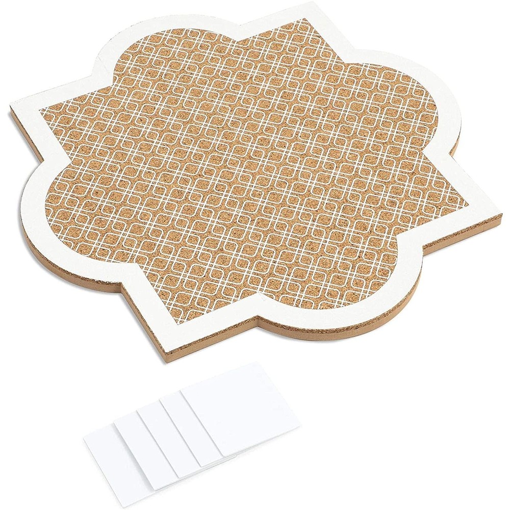 12x12 Decorative Cork Board Bulletin Board