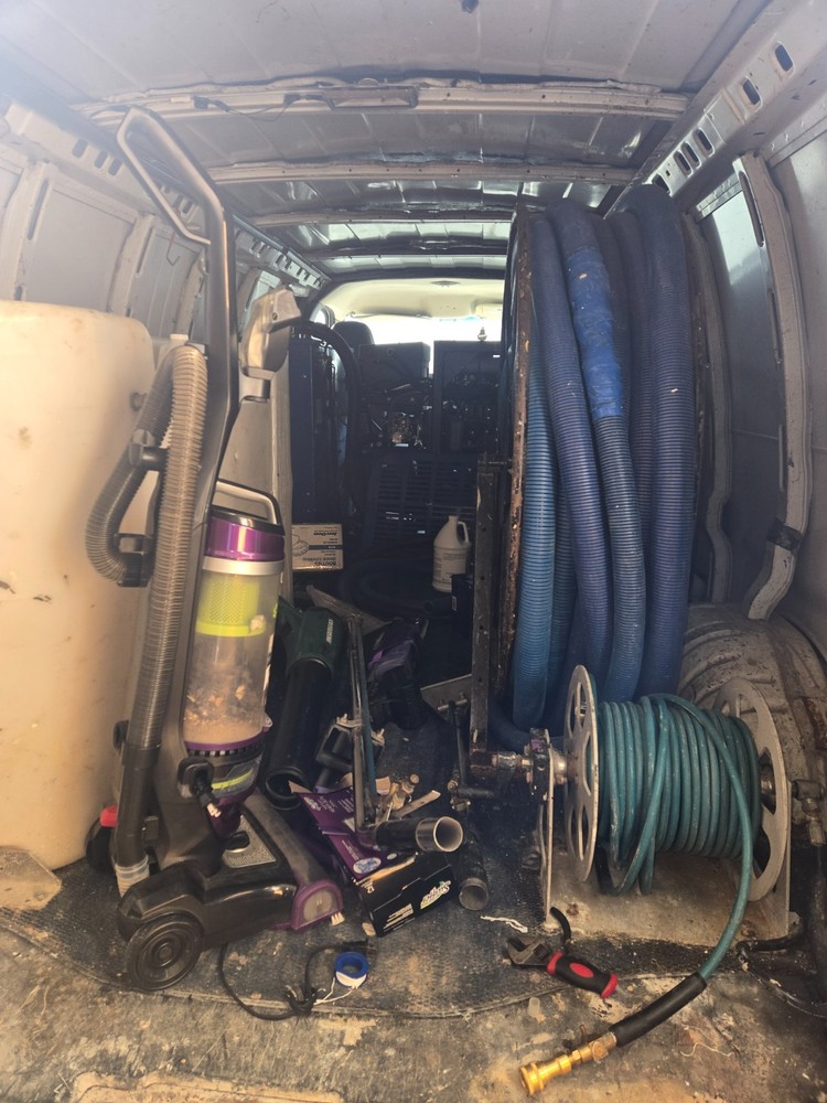 truck mount carpet cleaning van used