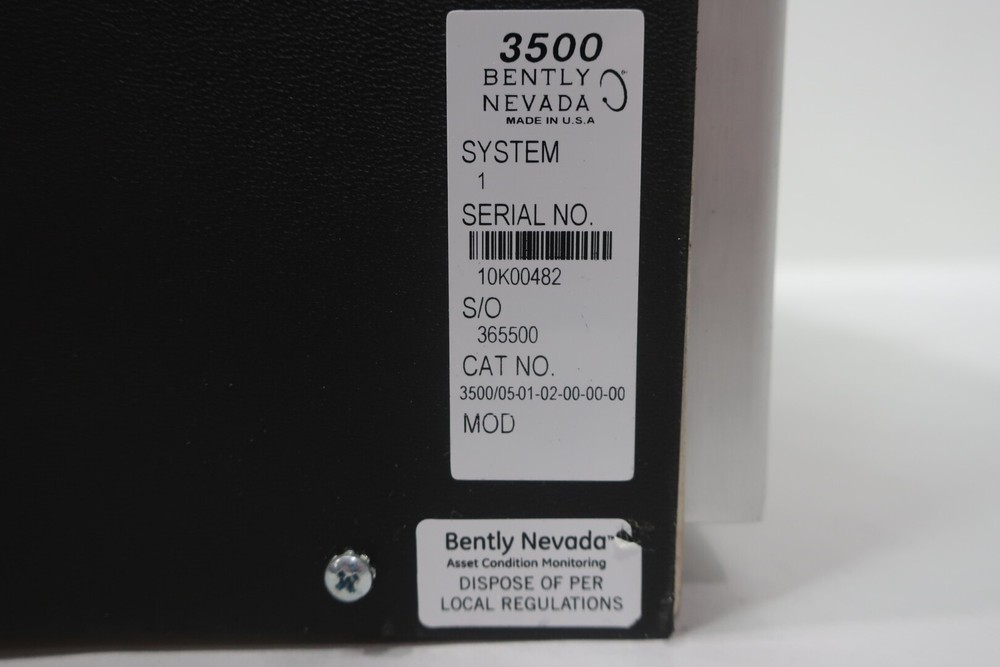 Bently Nevada 3500/05-01-02-00-00-00 Chassis Module