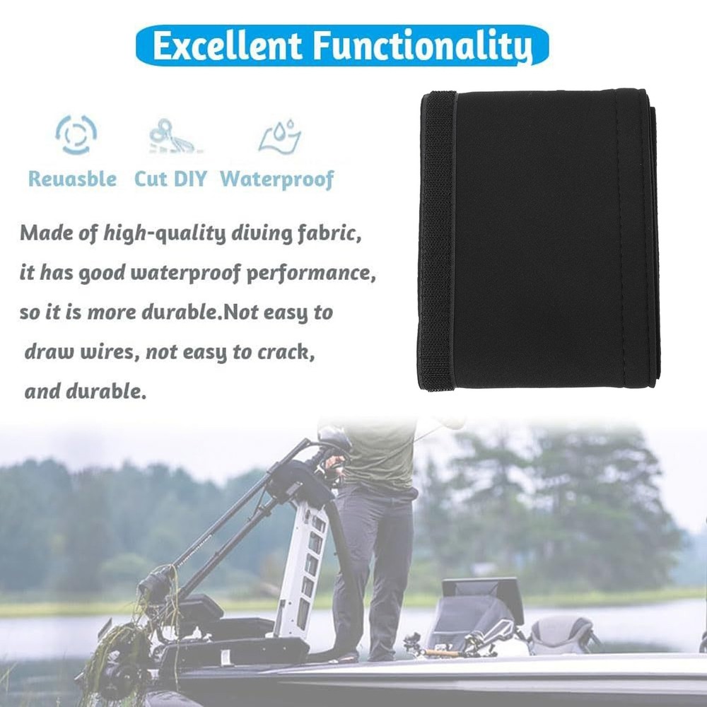 1-Flexible Polyester Trolling Motor Cable Sleeve For Boat Marine