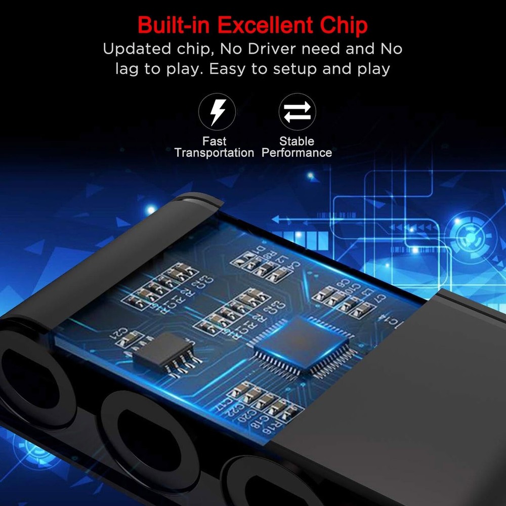 Multi - Platform Converter Compatible with Nintendo Gamepad Switch/Wii U/PC USA