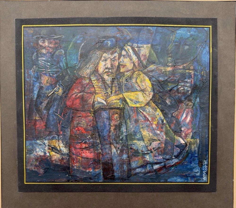 Original Russian Abstract Composition, Graphics, Postmodernism, Signed.