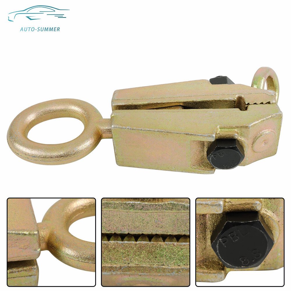 2PCS Auto Body Repair Tool 5 Ton 2 Way Pull Clamp Frame Puller Self-tightening