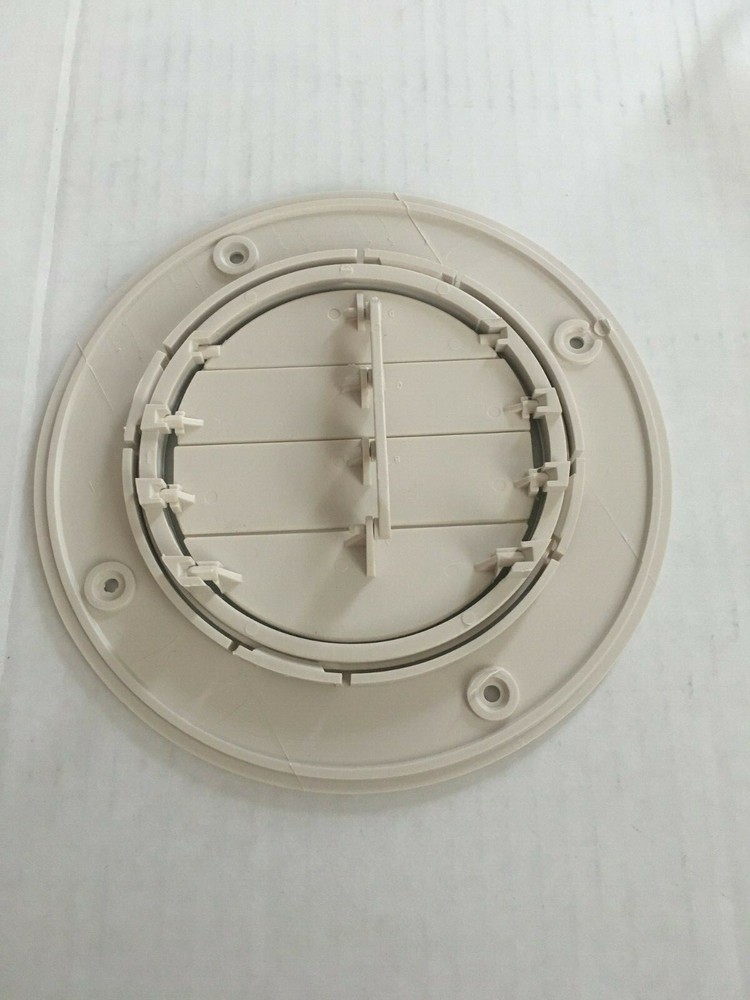 LIGHT BEIGE Round AC Ceiling Vent Open Close Adjustable Rotate Camper Trailer RV