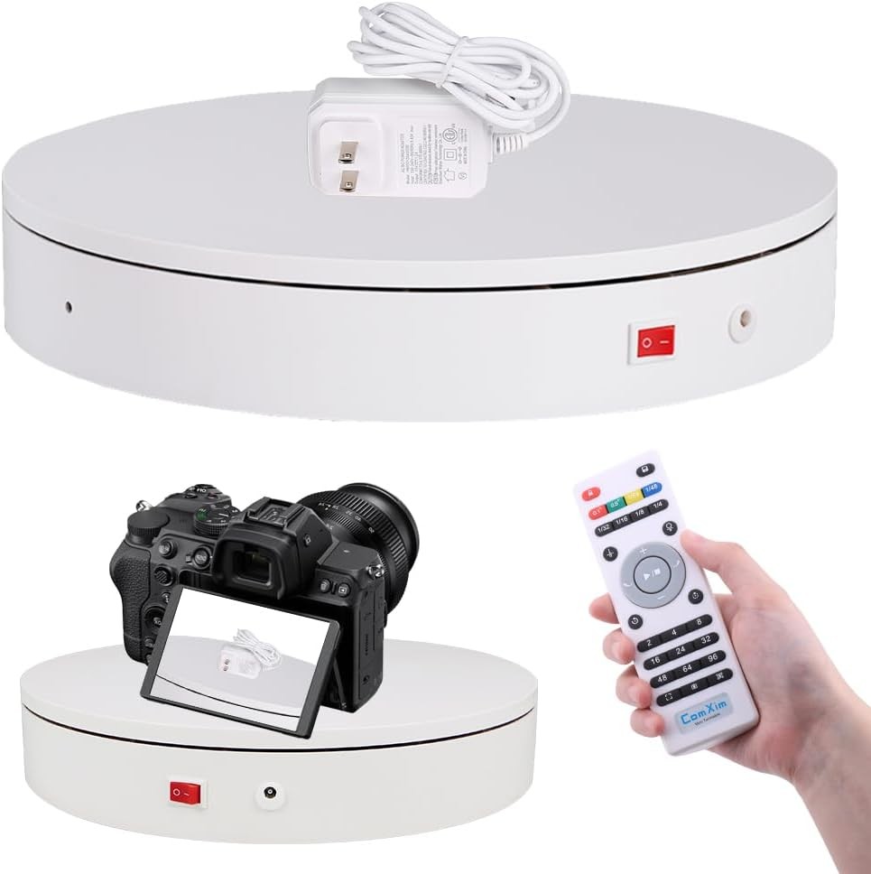 12.6In/32cm Rotating Platform, 350lbs Capacity Motorized Electric Turntable