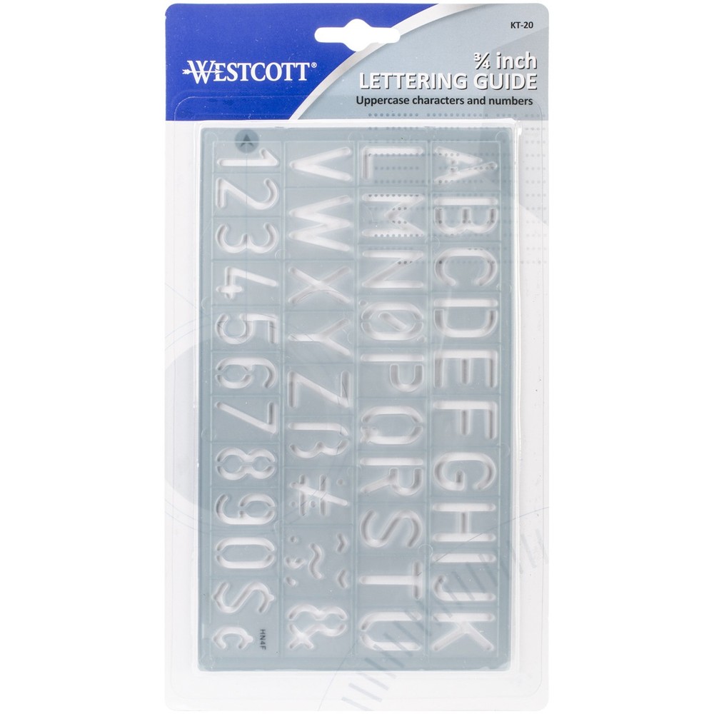 Westcott Lettering Guide-0.75"