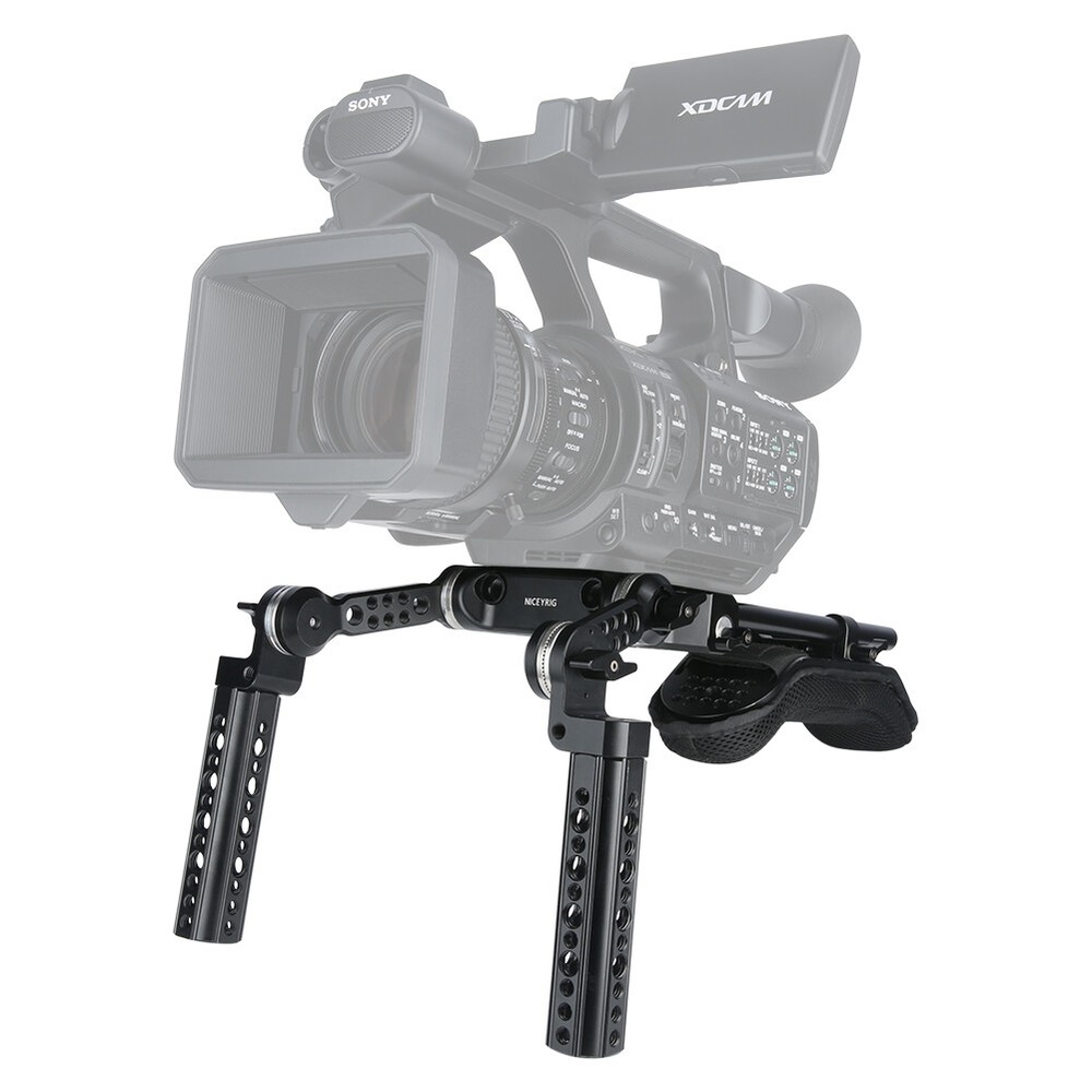 Niceyrig Shoulder Pad Kit 15mm Rod Support System with Rosette Cheese Handle