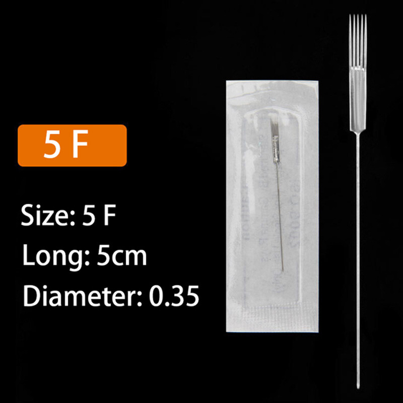 Needles And Tips Disposable Tattoo Needles Caps for Permanent Makeup Eyebrow Kit