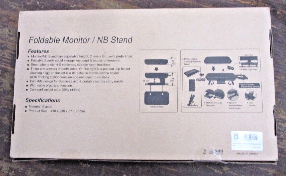 FOALLSER COMPUTER FOLDABLE MONITOR NB STAND