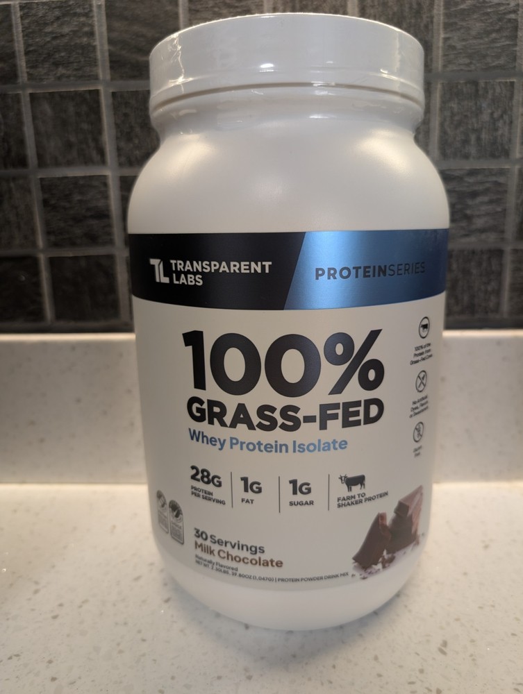 Transparent Labs 100 Grass Fed Whey Protein Isolate 30 Servings Chocolate