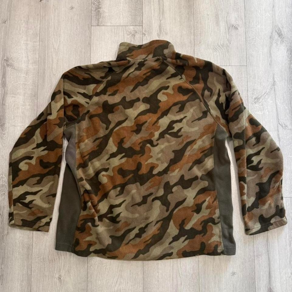 Vintage Starter Camo Fleece Quarter Zip Pullover Jacket XL