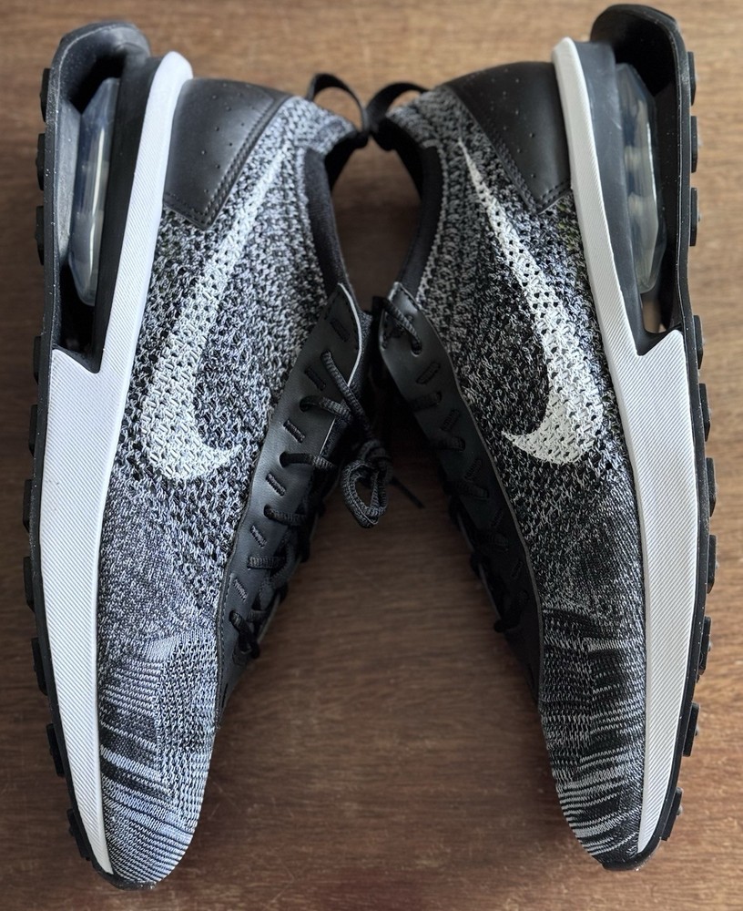Size 11 - Nike Air Max Flyknit Racer Black White