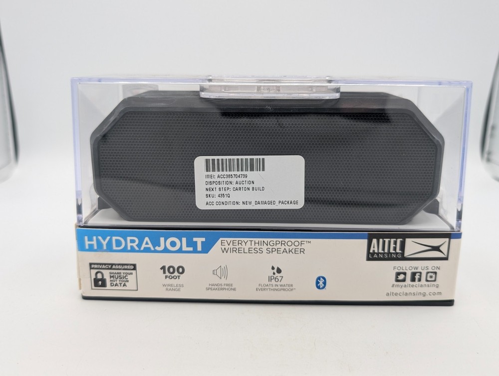 Altec Lansing HYDRAJOLT EVERTHINGPROOF Waterproof Wireless Bluetooth Speaker