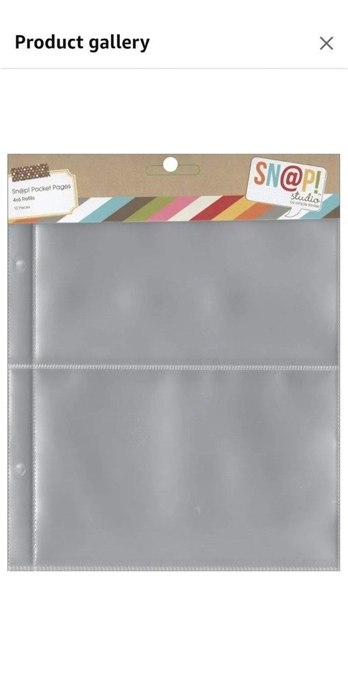 Sn@p Studio 4x6 Refill Pages 6x8 Pages Size