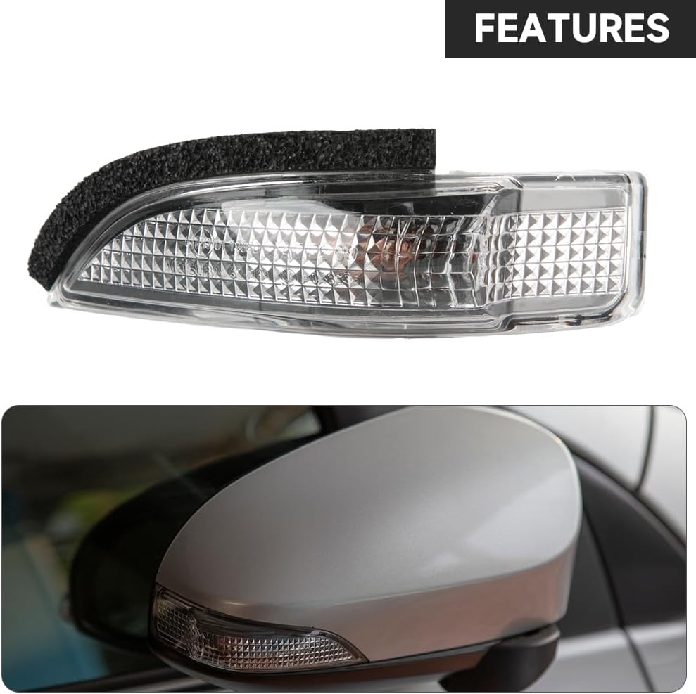 Front Left Side Wing Mirror LED Turn Signal Light Mirror Indicator Blinker Light