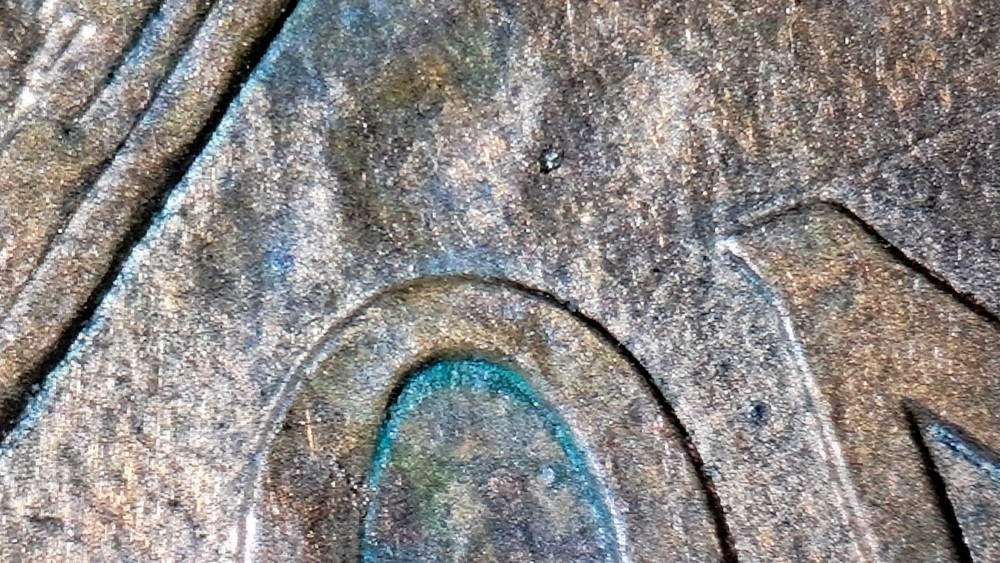 PAW PRINT MINT ERROR OR POST MINT DAMAGE?MACHINE DOUBLING, THIN COPPER LAYER#519