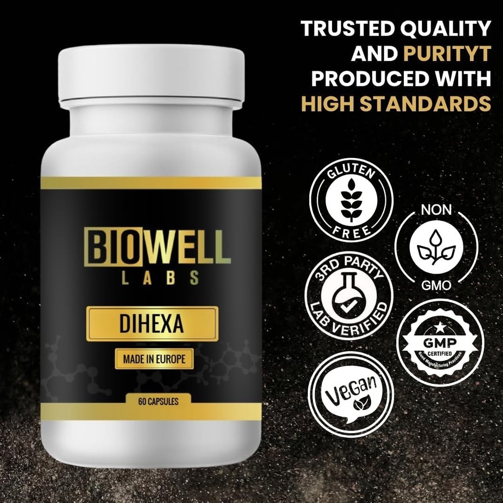Dihexa 2 bottles - Premium Dihexa Brain Peptide Supplement for Cognitive Support