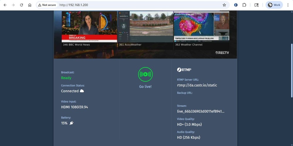 Teradek VidiU Pro Streaming Device H.264 Encoder