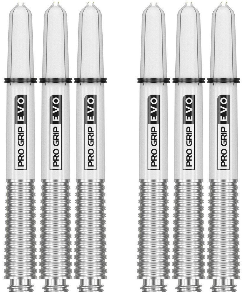 2 Sets Target Pro Grip Evo Medium Dart Shafts – Ships w/ Tracking – Silver