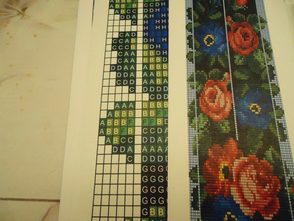 Kit for making a necklace gerdan. Beading Loom Pattern. #S1a