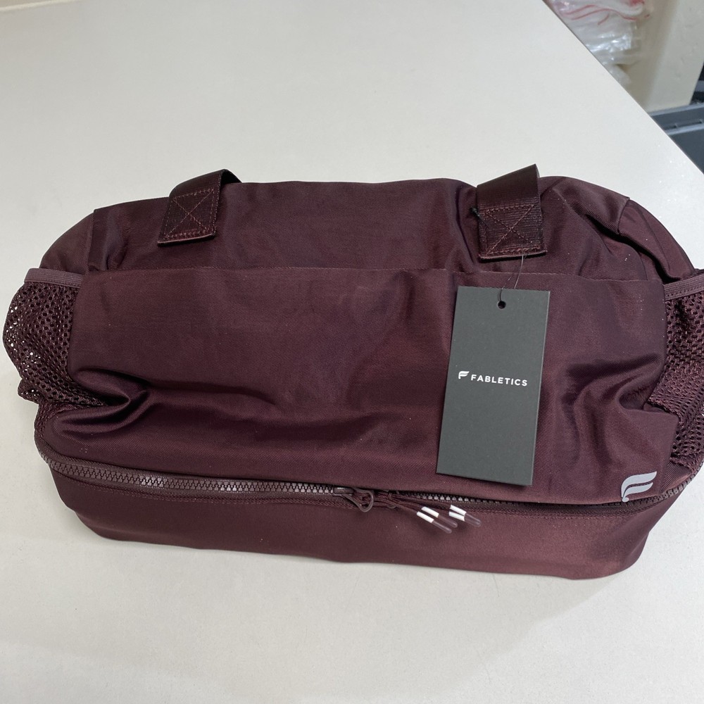 Fabletics The Essential Gym Bag Maroon