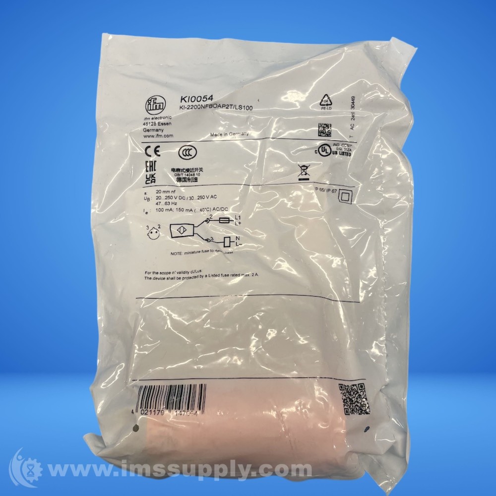 Ifm KI0054 Capacitive Proximity Sensor FNFP